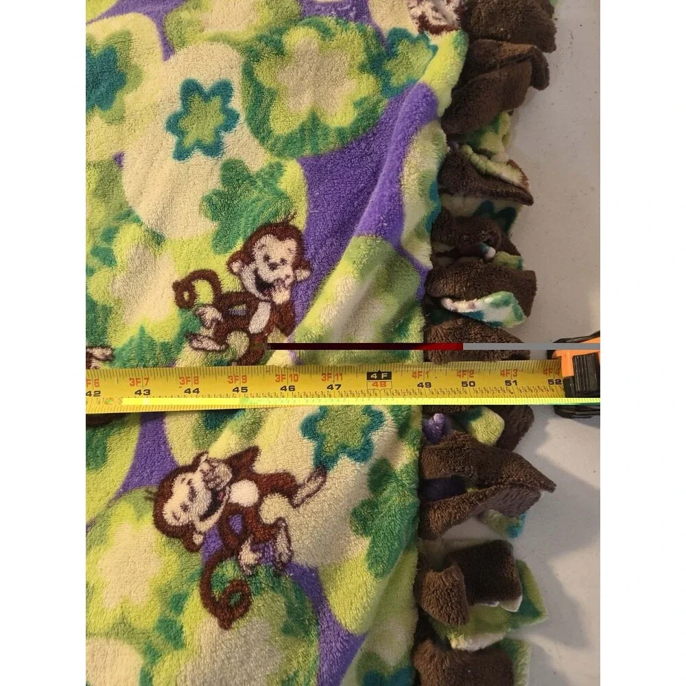 ZooFleece Monkey Green Primate Baboon Mammal Animal Cute Funny 50X60